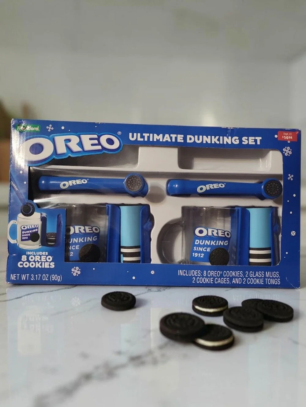 OREO Ultimate Dunking Set, Cookie Snack Mugs Tongs